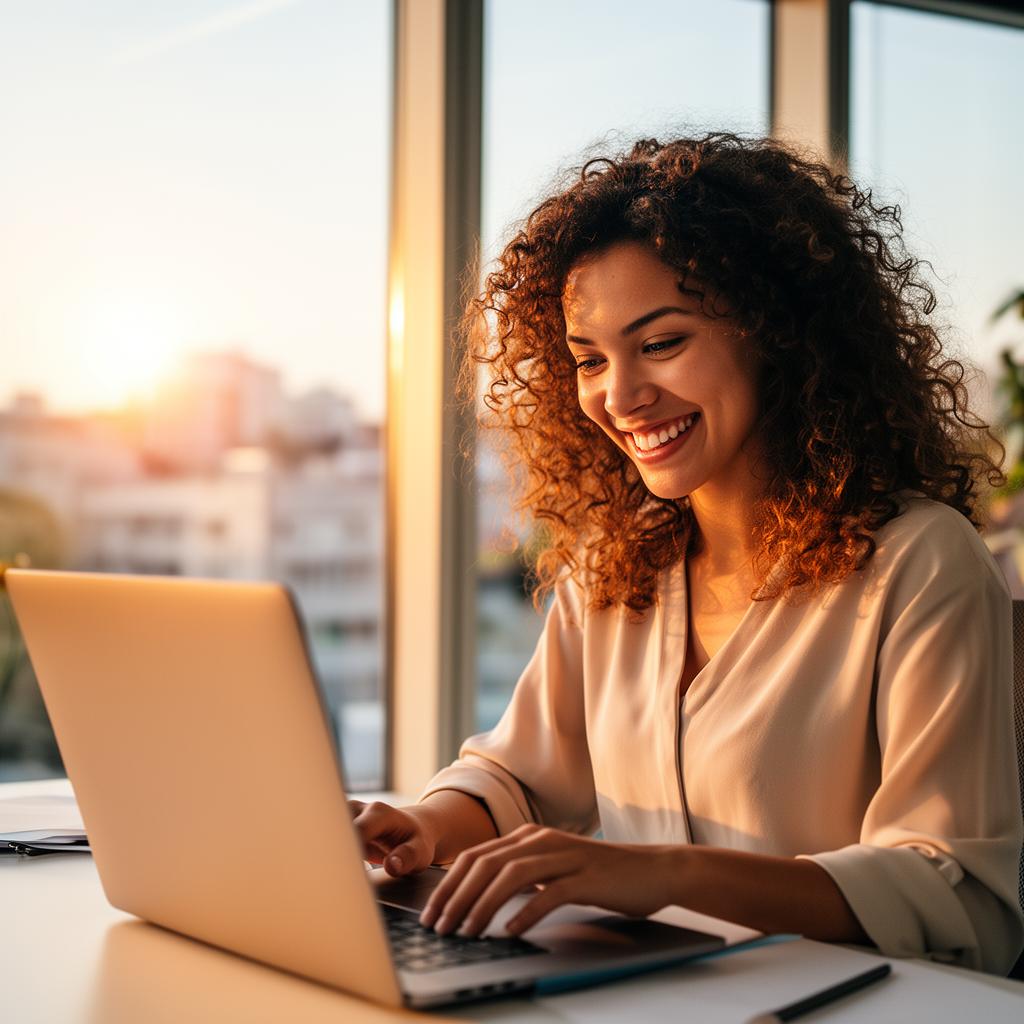 Recruiter working in a modern office