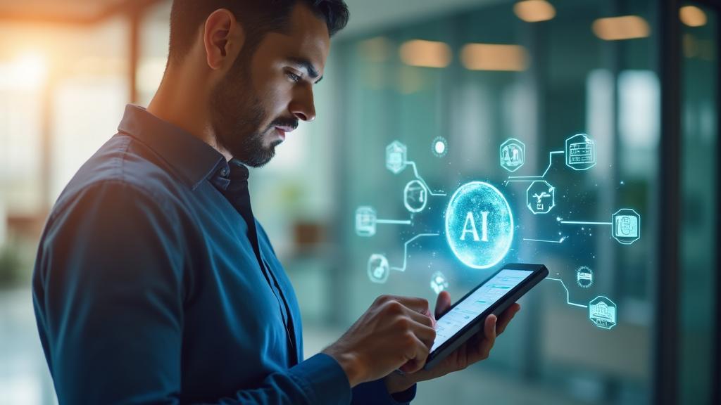 Recruiter using AI-powered recruitment technology